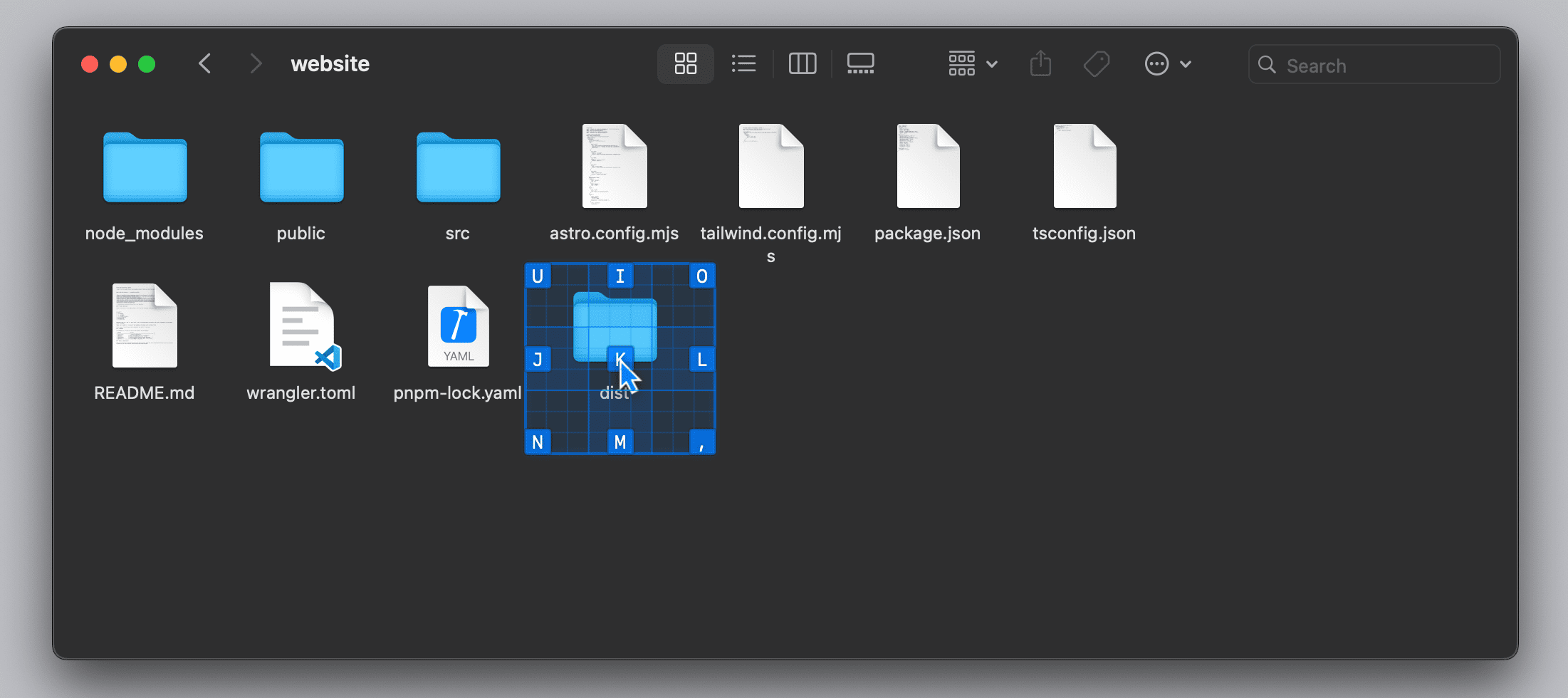 Regular Mode Nine-Square-Grid